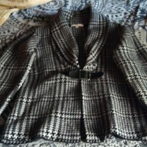 Light wool houndstooth jacket
